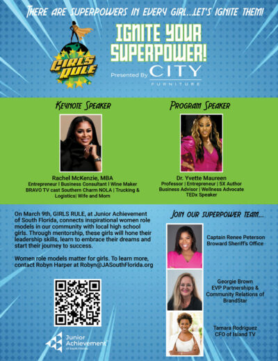 JA Hosts Girls Rule: Ignite Your Superpower on March 9